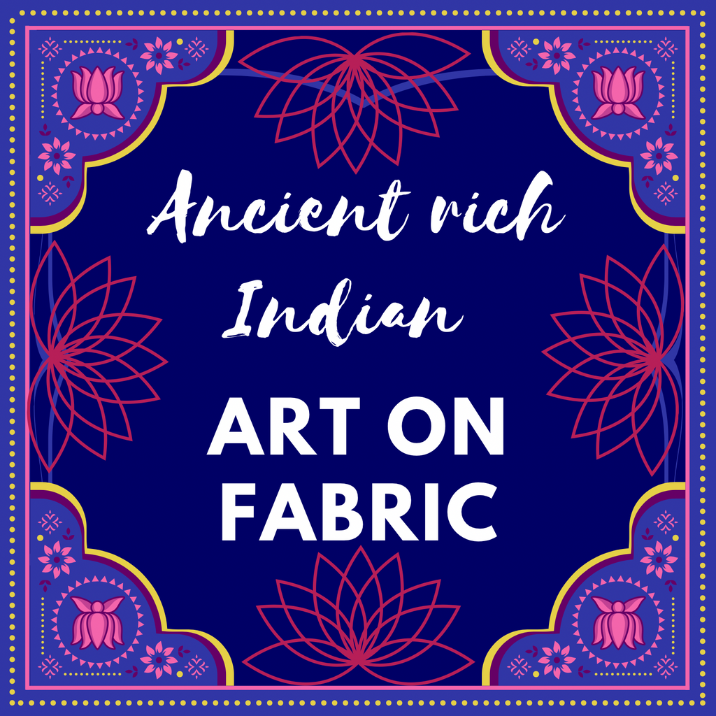 Ancient Rich Indian Art On Fabric