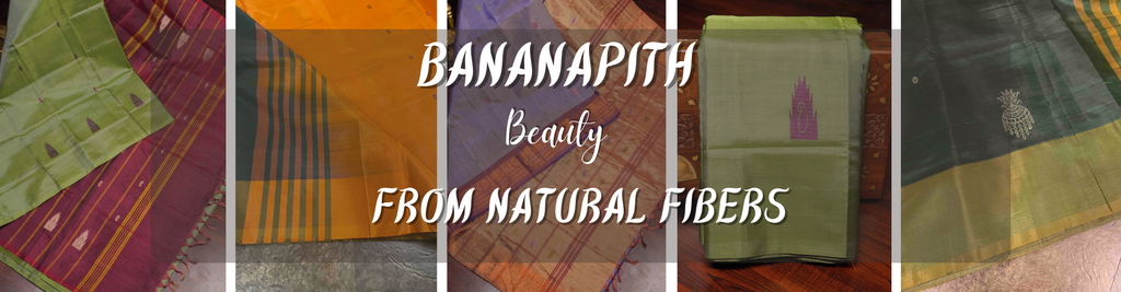 Bananapith Sarees: Weaving Beauty from Natural Fibers