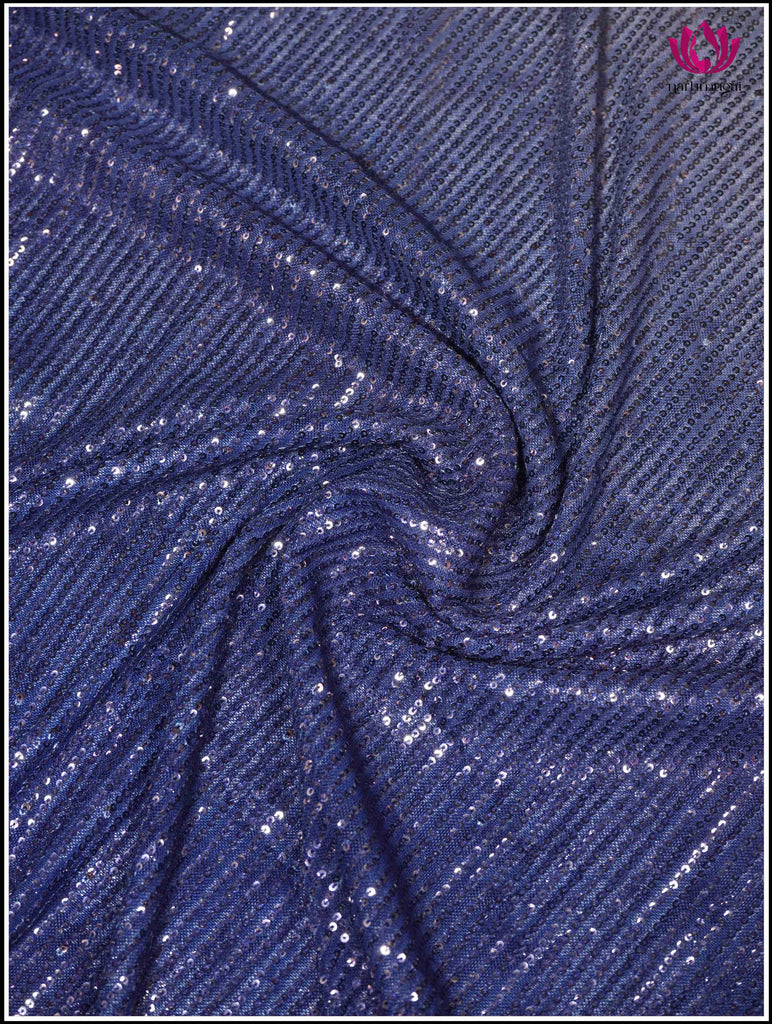  Sequin Saree in Blue Ombre 3